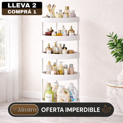 [Llevá 2 Pagá 1] Soporte Organizador para Baño de 5 Niveles en Acero Inoxidable (¡Organización Completa!)