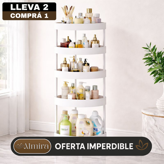 [Llevá 2 Pagá 1] Soporte Organizador para Baño de 5 Niveles en Acero Inoxidable (¡Organización Completa!)